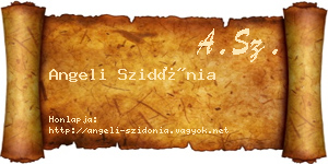 Angeli Szidónia névjegykártya